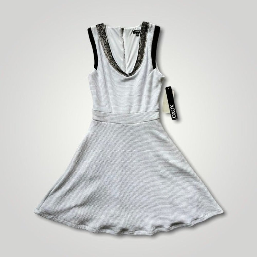 Brand New XOXO Royal White  Dress - XS
